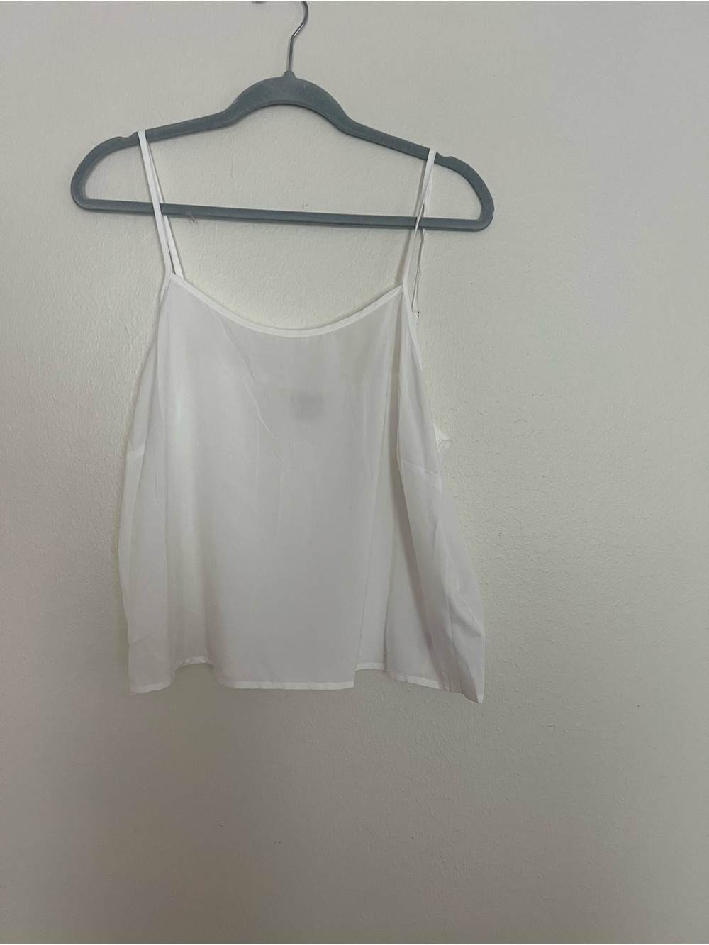 Nanette Lepore White Spaghetti Strap Silk-Look Cami